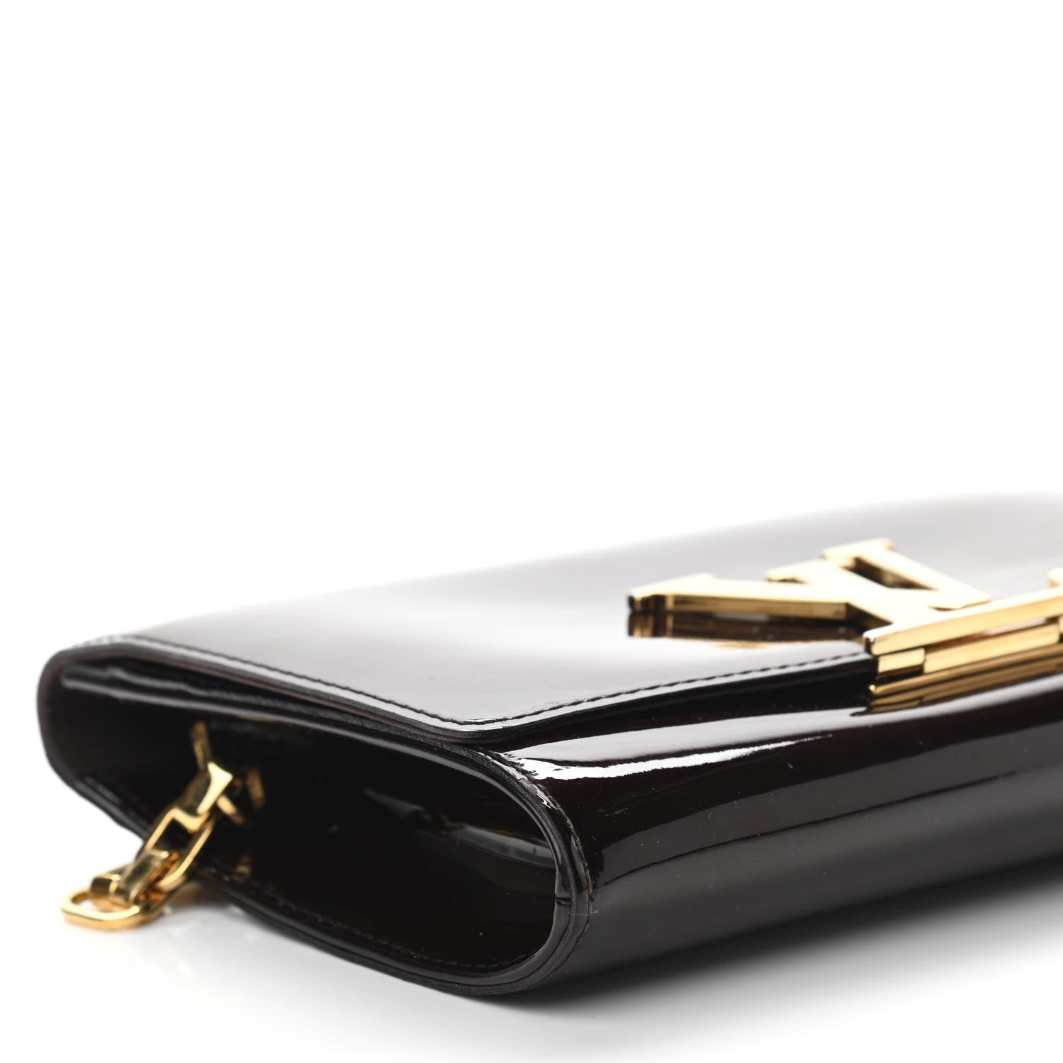 Louis Vuitton Patent Chain Louise GM Amarante 8 of 10