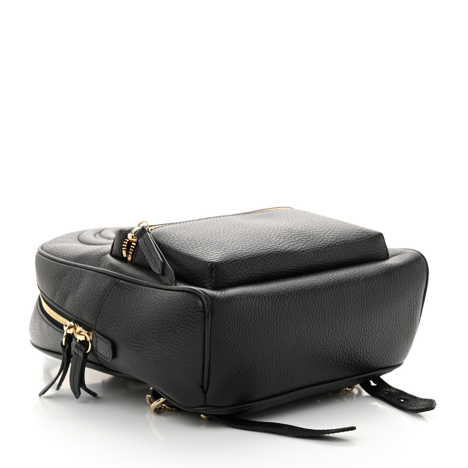 Gucci Pebbled Calfskin Soho Chain Backpack Black 4 of 12