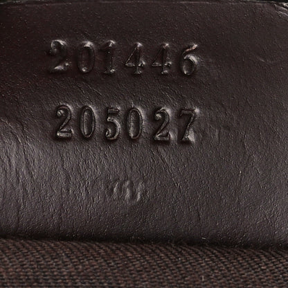 Gucci GG Supreme Monogram Medium Flat Messenger Bag Dark Brown 7 of 10