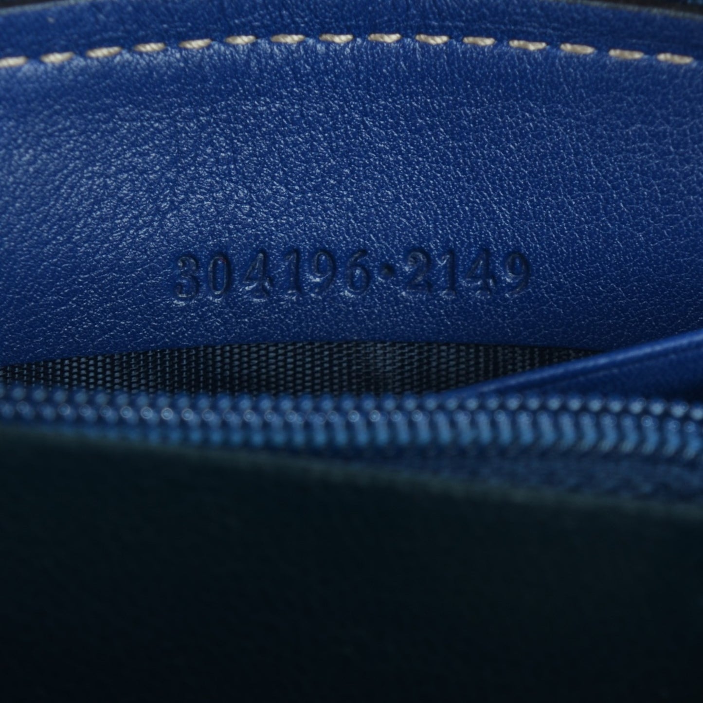 GG Plus Monogram USA Flag Zip Around Wallet Blue