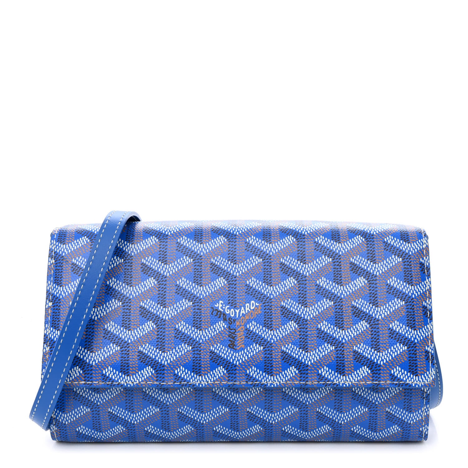 Goyard Goyardine Varenne Continental Wallet Sky Blue 1 of 10