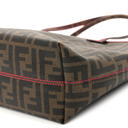 Fendi Zucca Spalmati Vitello FF Mini Roll Tote Tobacco Pink 9 of 10