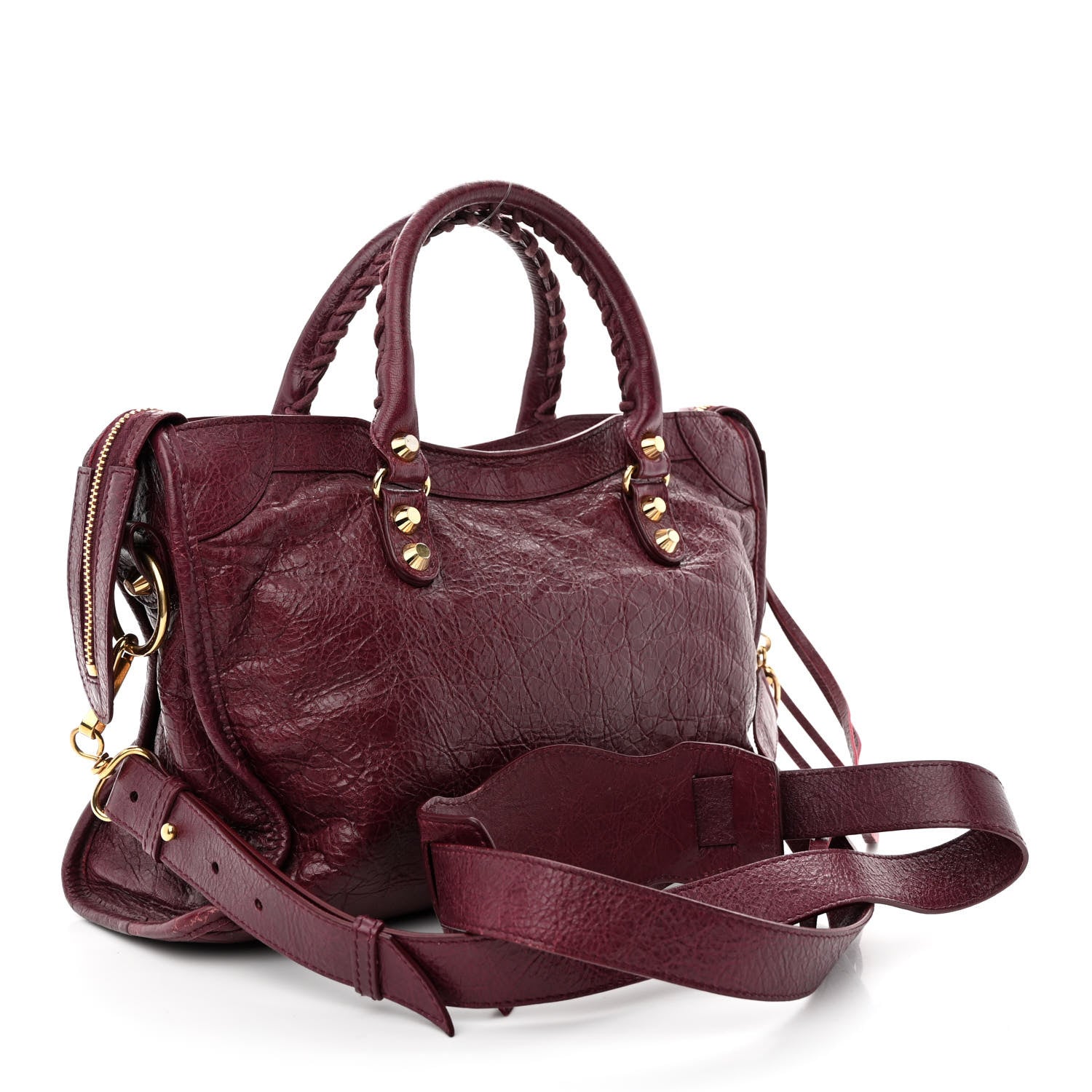 Balenciaga Agneau Classic Gold Hardware S City Violet Prune 3 of 13