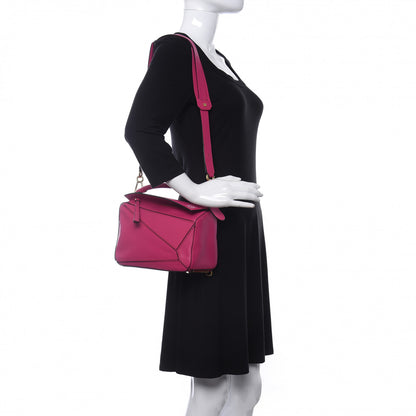 Loewe Calfskin Small Puzzle Bag Fuchsia 2 of 10