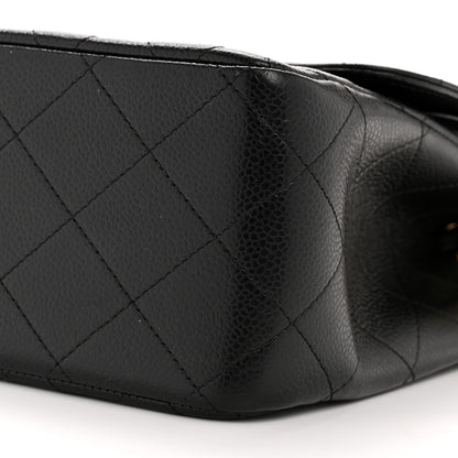 Chanel Caviar Quilted Jumbo Double Flap Black 10 of 14