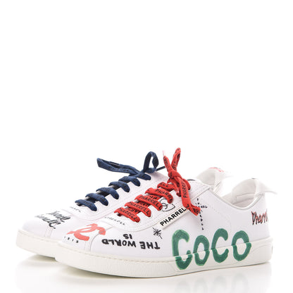 Chanel x Pharrell Williams Calfskin Womens Sneakers 40 White 3 of 12