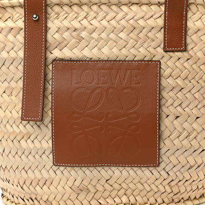Loewe Raffia Basket Tote Bag Natural Tan 8 of 10