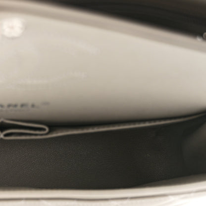 Chanel Lambskin Quilted Medium Double Flap Grey 5 of 13