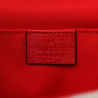 Gucci Coated Canvas Childrens Heart Buckle Top Handle Red 6 of 10
