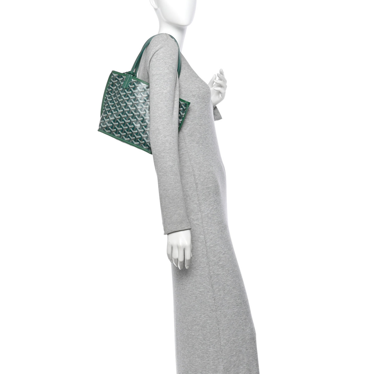 Goyardine Reversible Mini Anjou Green