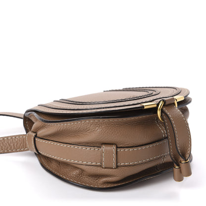 Chloe Calfskin Mini Marcie Round Crossbody Bag Nut 4 of 9