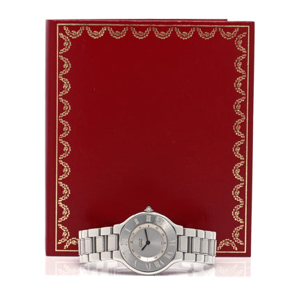 Cartier Stainless Steel 31mm Must De 21 Quartz Watch 5 of 5