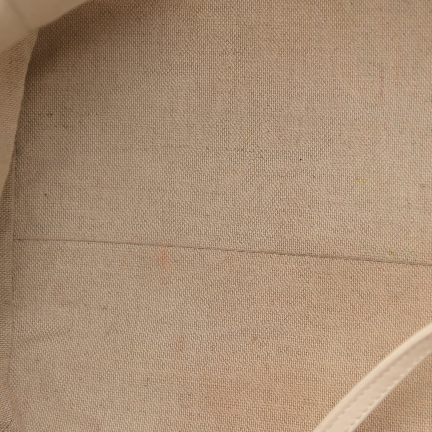 Mixed Fibers Calfskin Small Deauville Tote Beige White