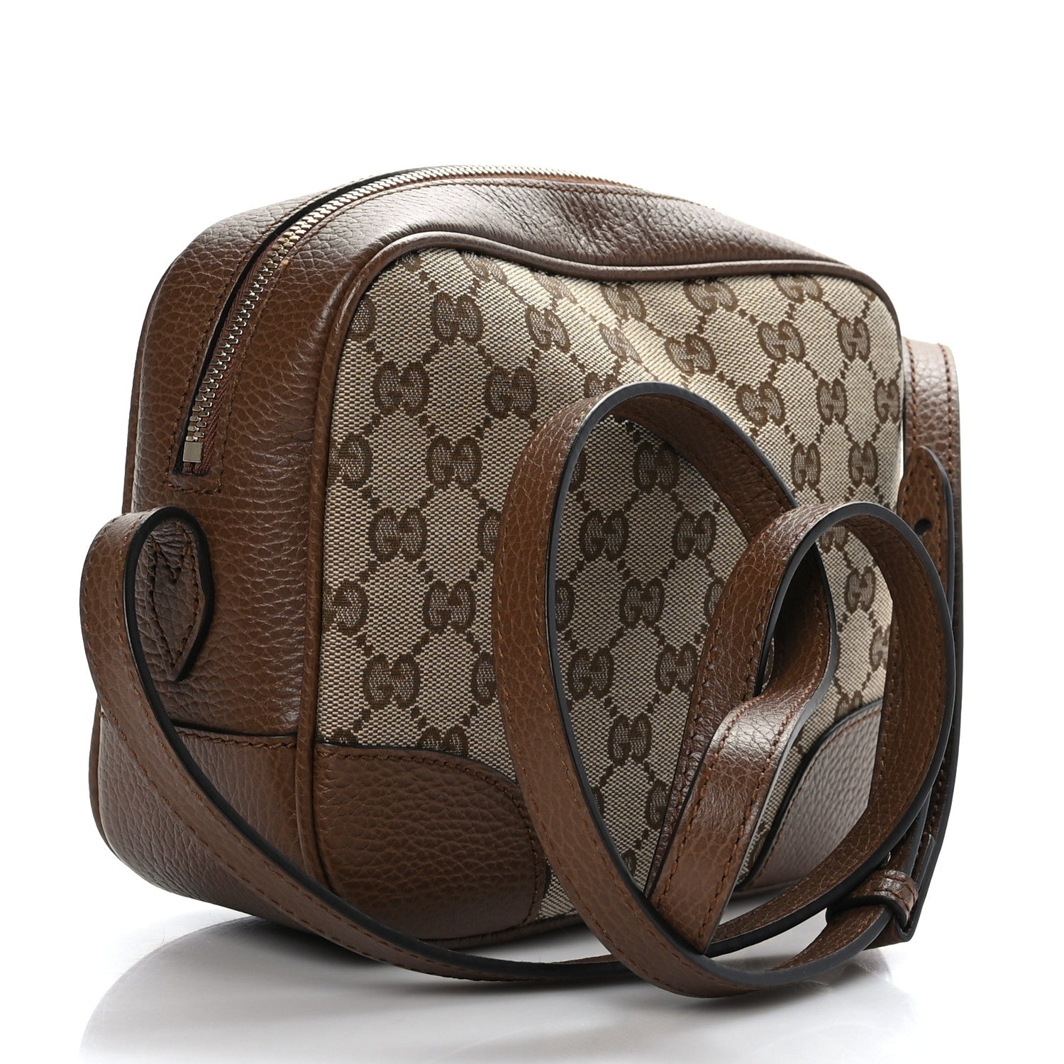 Gucci Monogram Mini Bree Messenger Bag Beige Tabacco 3 of 9
