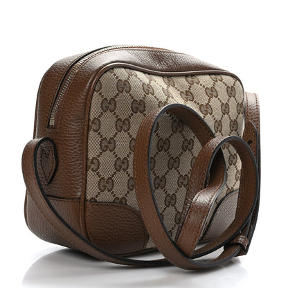Gucci Monogram Mini Bree Messenger Bag Beige Tabacco 3 of 9