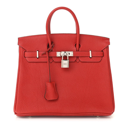 Hermes Togo Birkin 25 Rouge Vif 1 of 12