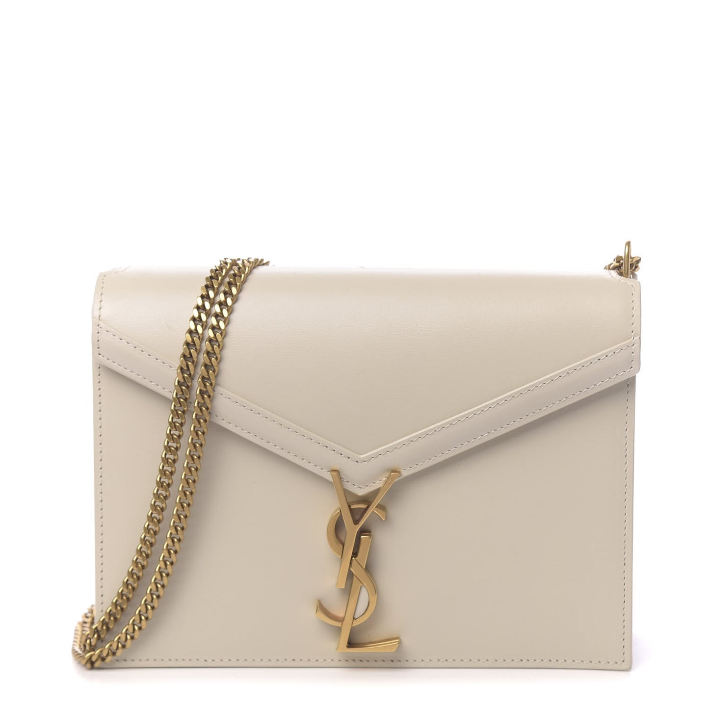 Calfskin Monogram Cassandra Clasp Bag Porcellana