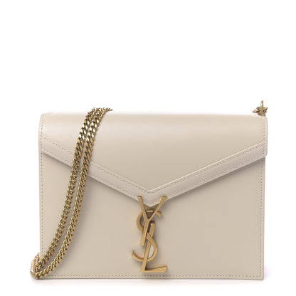 Saint Laurent Calfskin Monogram Cassandra Clasp Bag Porcellana 1 of 9