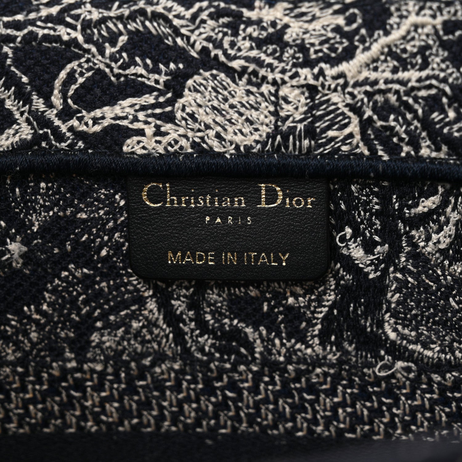 Christian Dior Canvas Embroidered Small Dioriviera Toile De Jouy Book Tote Blue 6 of 16