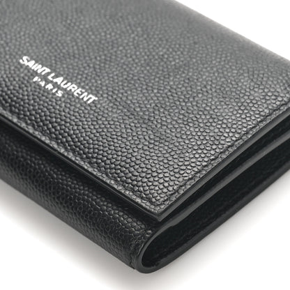 Saint Laurent Grain De Poudre Key Holder Wallet Black 8 of 8