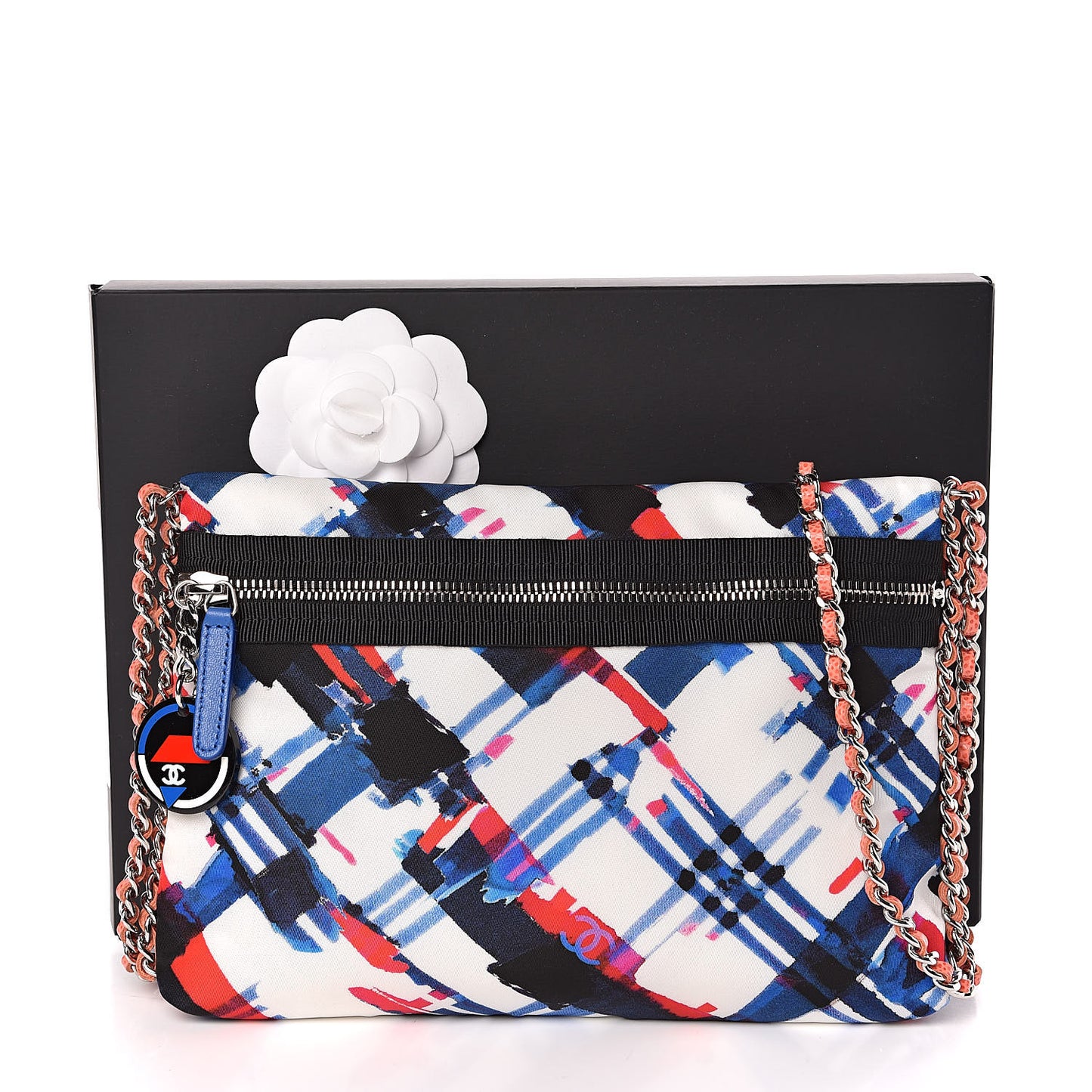 Canvas Printed Airline Crossbody Bag Multicolor