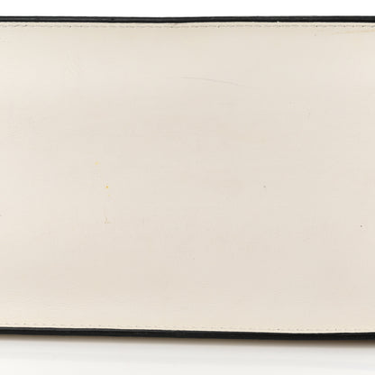 Prada City Calfskin Saffiano Cahier Top Handle Bag White Black 11 of 11
