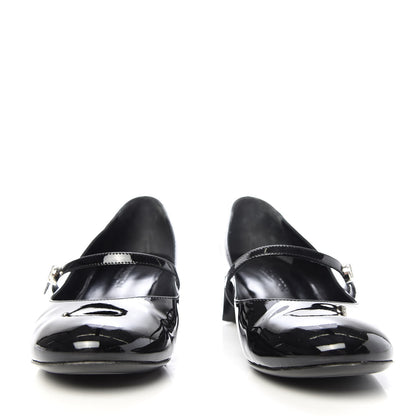 Louis Vuitton Patent Uniformes Silhouette 40mm Pumps 36.5 Black 2 of 9