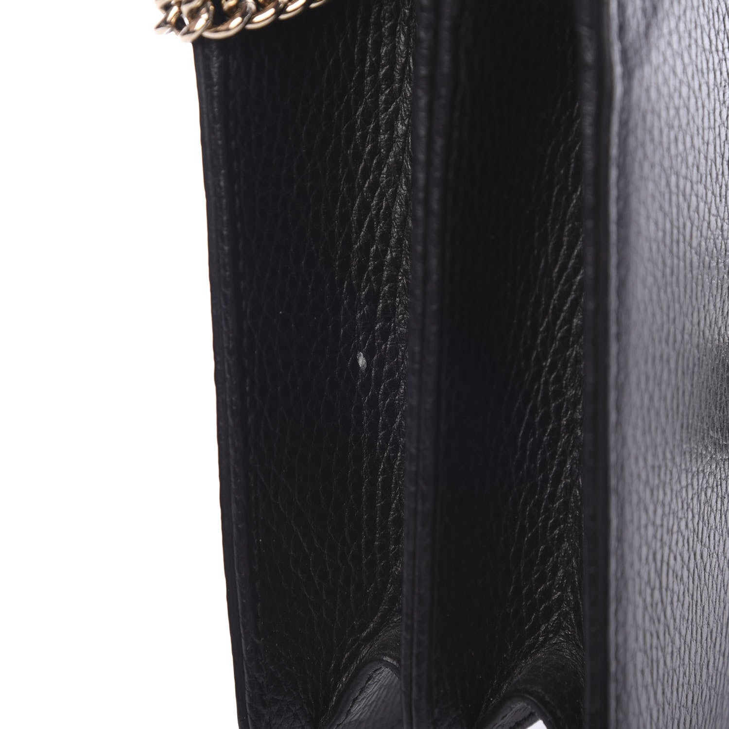 Gucci Dollar Calfskin Small Interlocking G Shoulder Bag Black 9 of 11