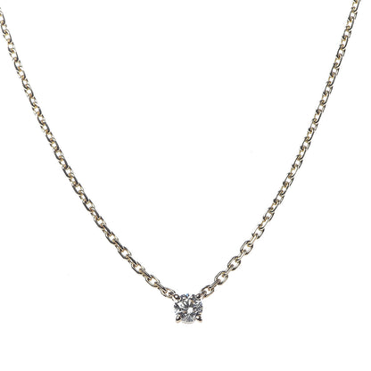 Cartier 18K Yellow Gold Diamond .25ct Solitaire 1895 Pendant Necklace 4 of 6