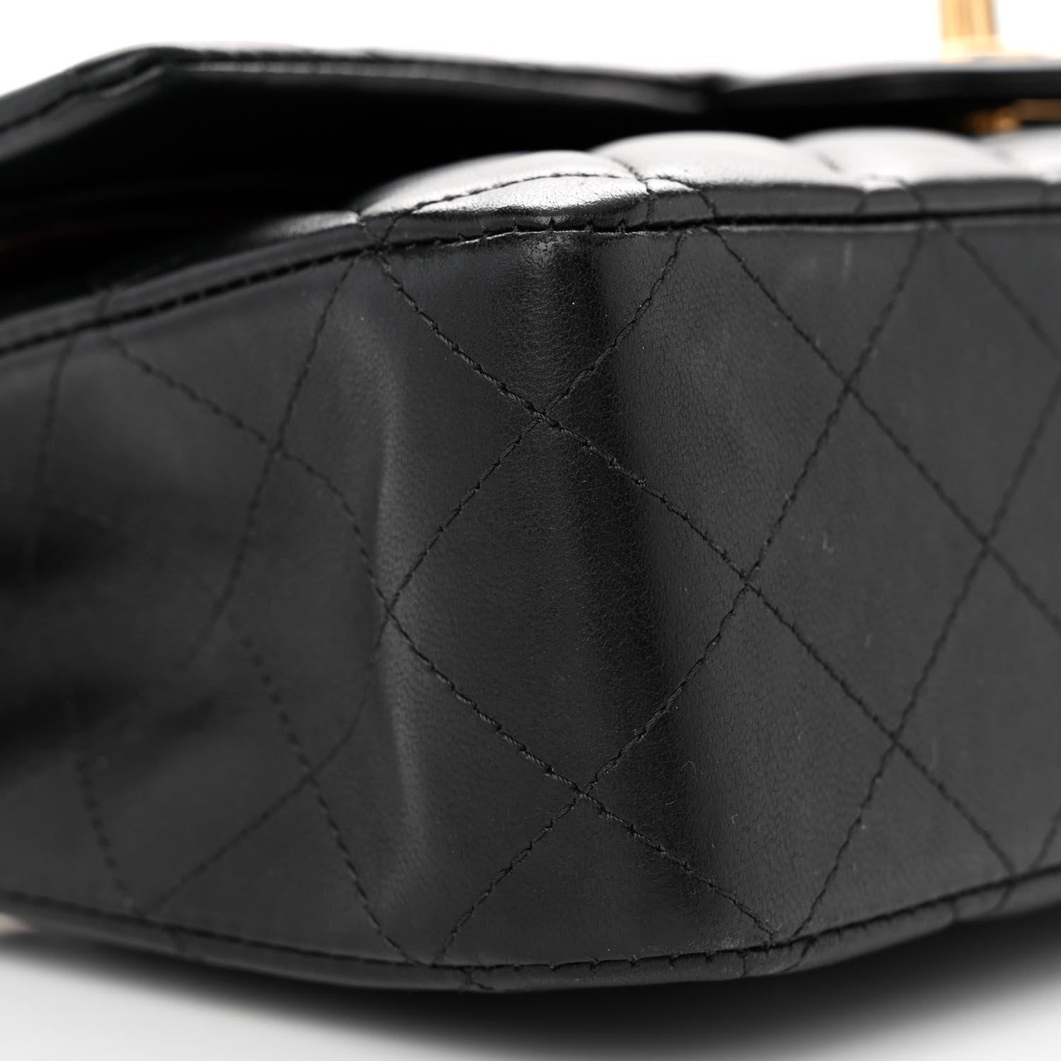 Chanel Lambskin Quilted Medium Double Flap Black 9 of 13