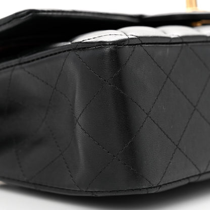 Chanel Lambskin Quilted Medium Double Flap Black 9 of 13