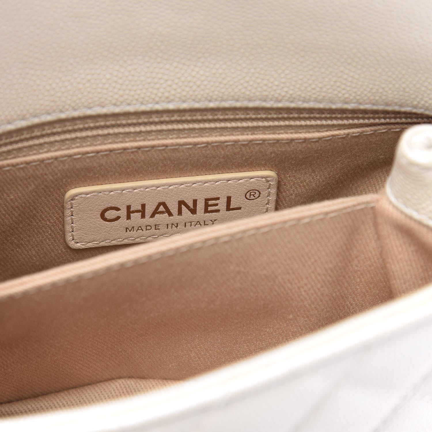 Chanel Iridescent Caviar Quilted Extra Mini Coco Handle Flap White 6 of 11