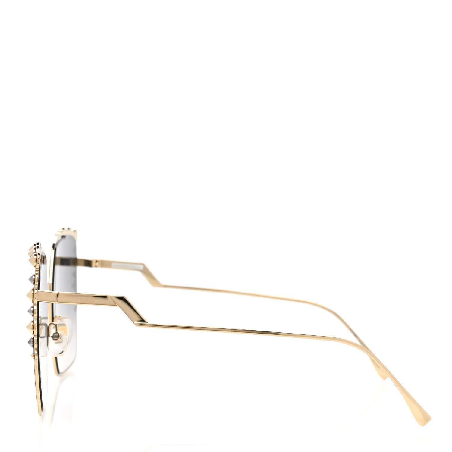 Fendi Square Dots Sunglasses FF 0259/S Gold 3 of 9