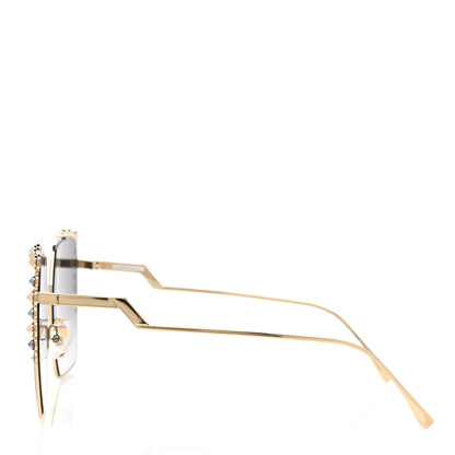 Fendi Square Dots Sunglasses FF 0259/S Gold 3 of 9