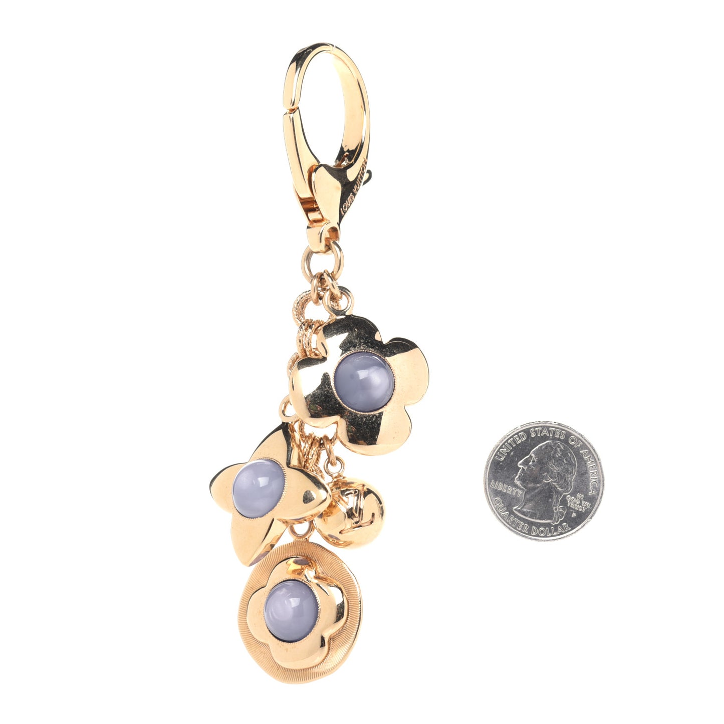 Tresor Bag Charm Purple Gold