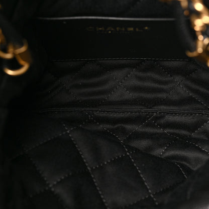 Chanel Shiny Caviar Quilted Monochrome Mini Chanel 22 Black 5 of 9