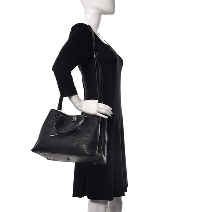 MCM Calfskin Ottomar Monogram Large Essential Tote Black 2 of 16