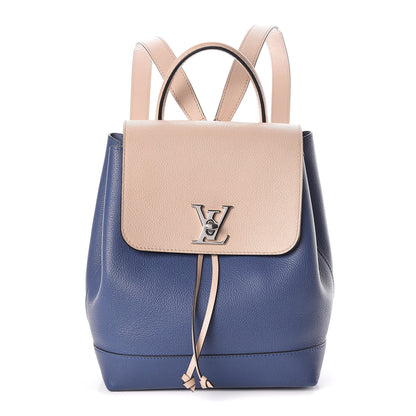 Louis Vuitton Calfskin Lockme Backpack Denim 1 of 11