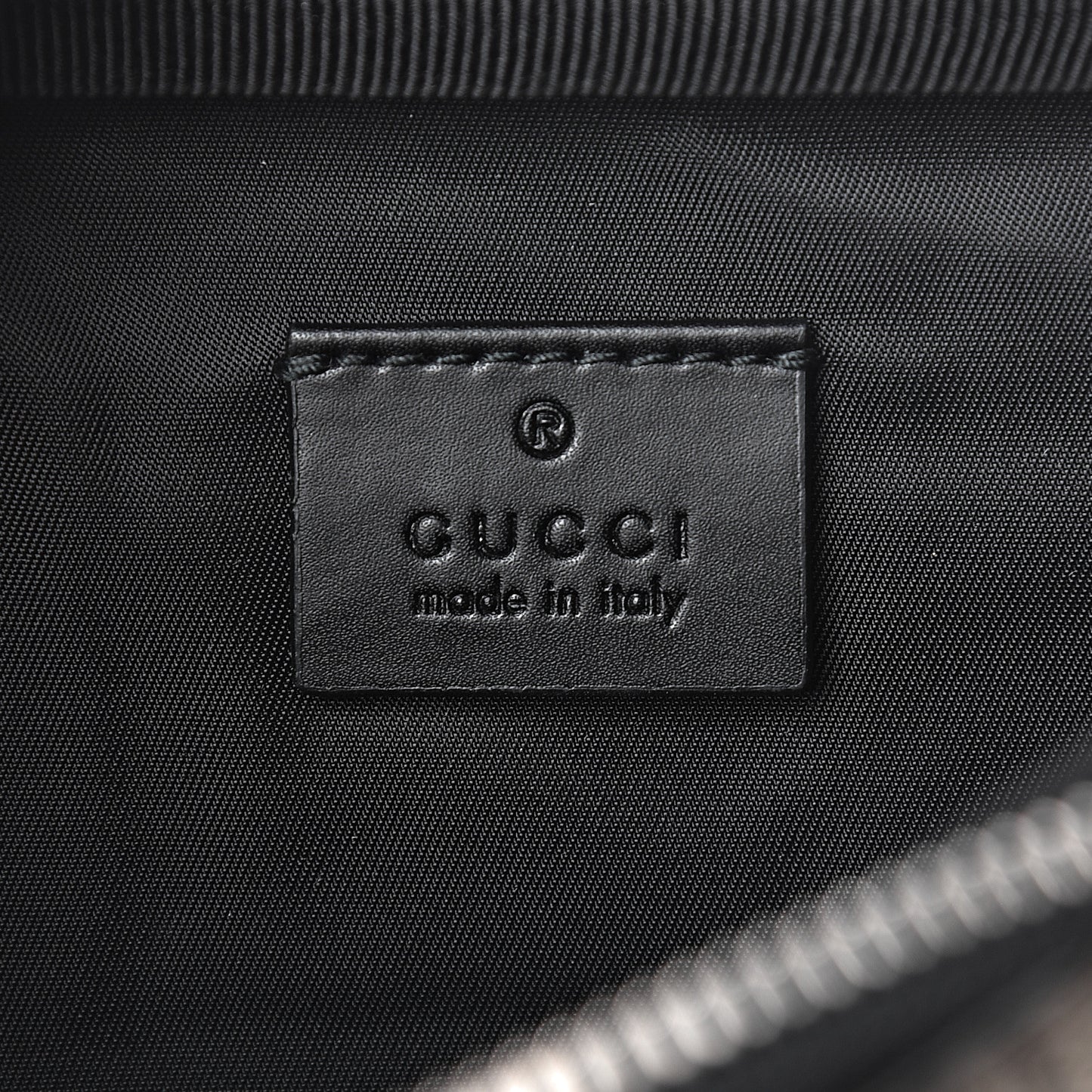 GG Supreme Monogram Web Belt Bag Black