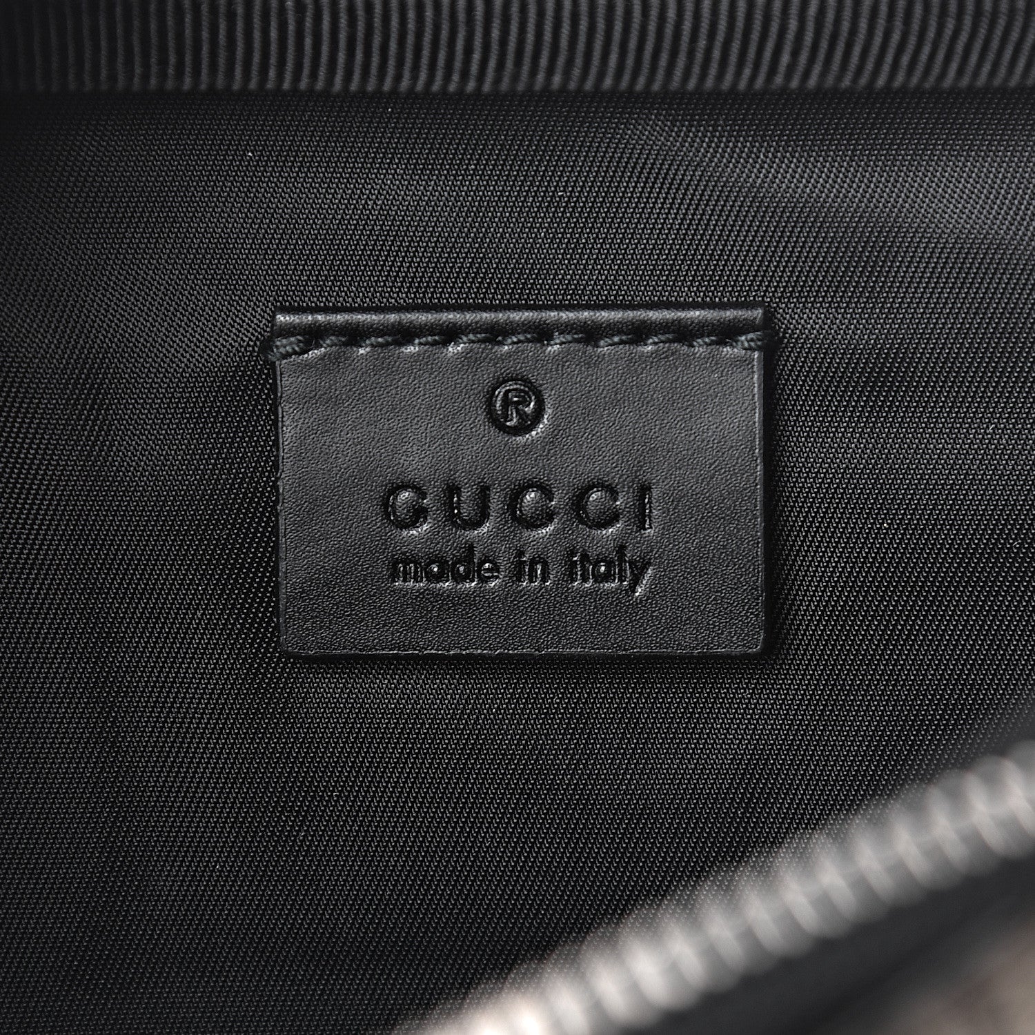 Gucci GG Supreme Monogram Web Belt Bag Black 7 of 13