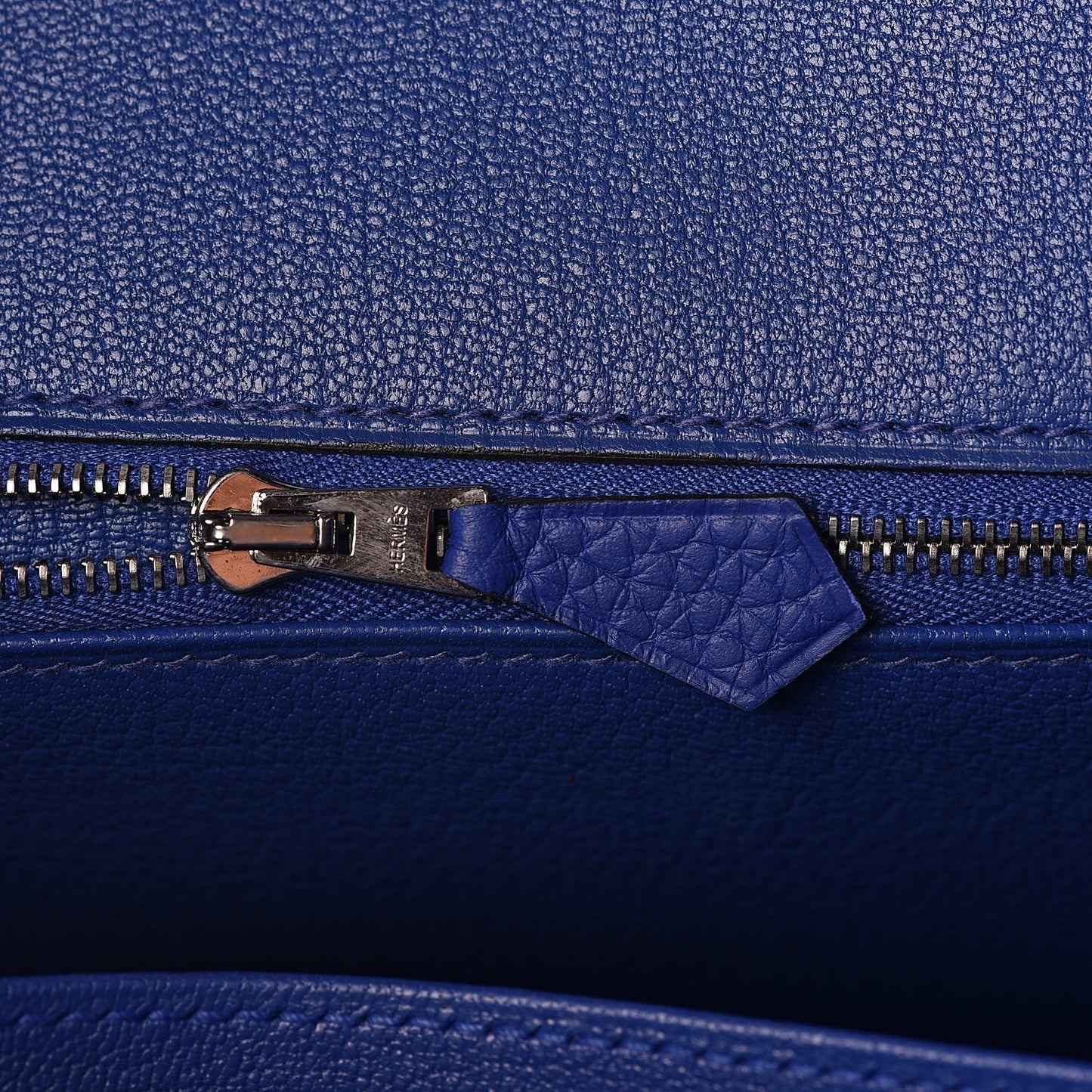 Togo Birkin 35 Bleu Electrique