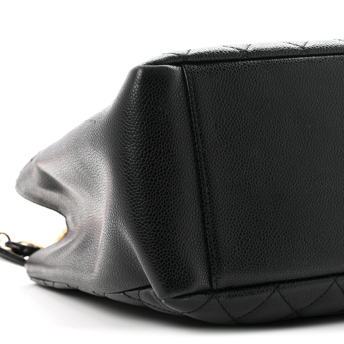 Caviar Quilted Grand Shopping Tote GST Black