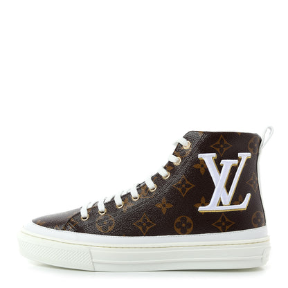 Louis Vuitton Patent Monogram Stellar Sneaker Boots 38 1 of 11
