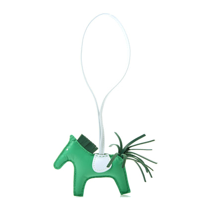 Hermes Milo Lambskin Grigri Rodeo Horse Bag Charm PM Menthe Malachite Brume 1 of 5