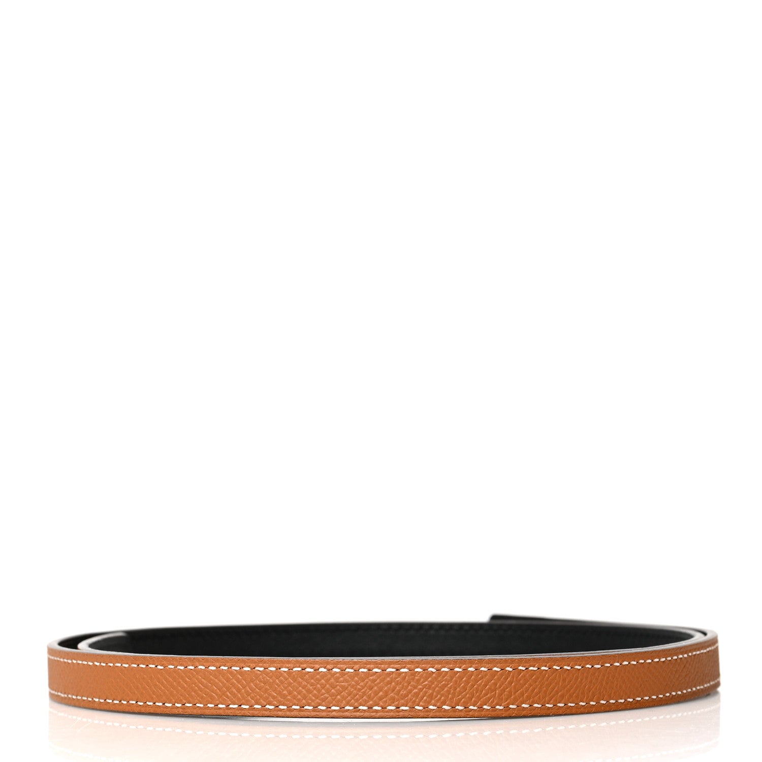 Hermes Epsom Swift 13mm Belt Strap 80 Gold Black 2 of 5