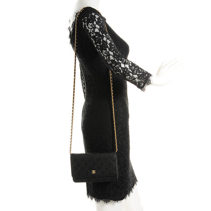 Chanel Caviar Quilted Wallet On Chain WOC Black 2 of 10