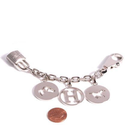 Hermes Palladium Breloque Bag Charm Silver 2 of 6
