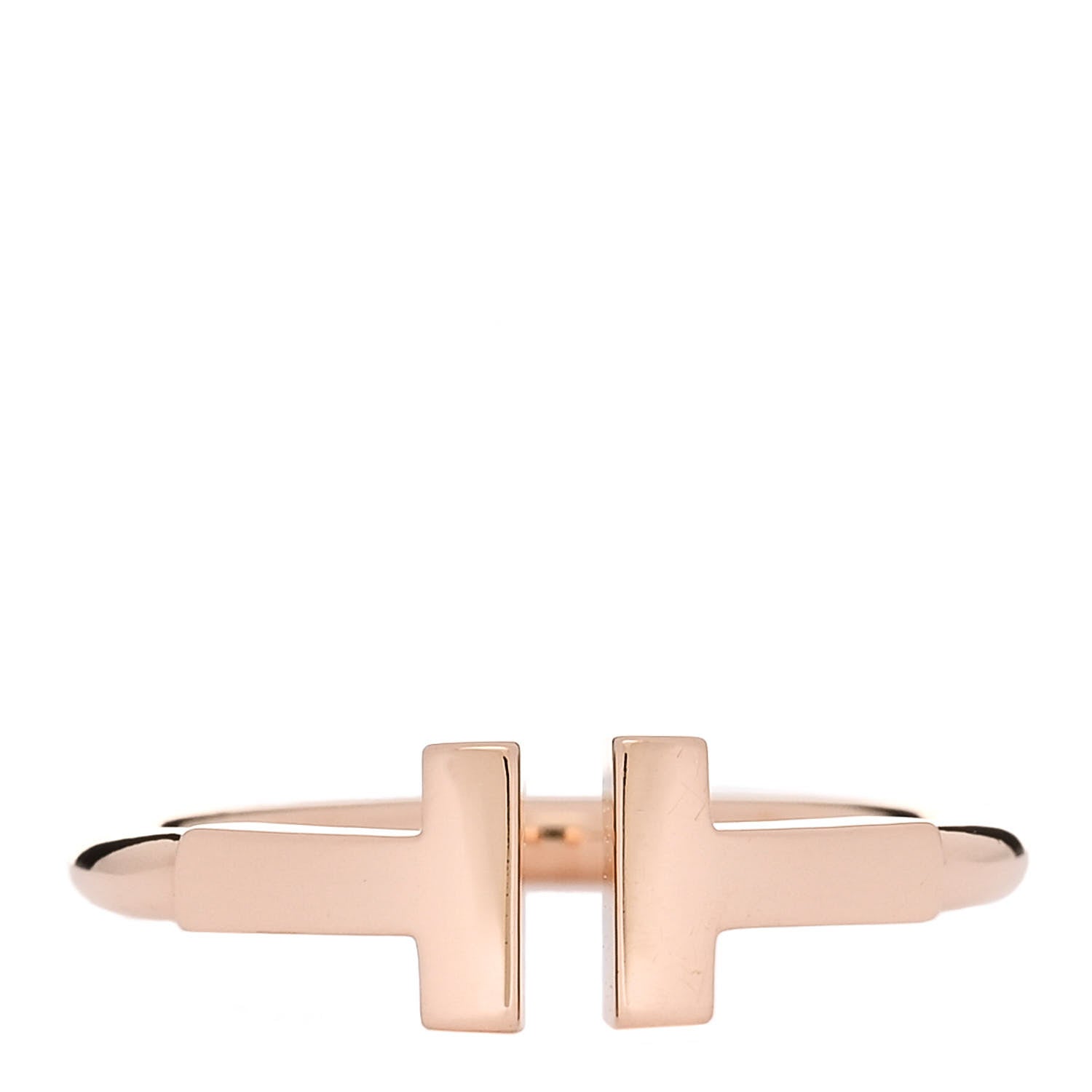 Tiffany 18K Rose Gold T Wire Ring 49 5 1 of 5