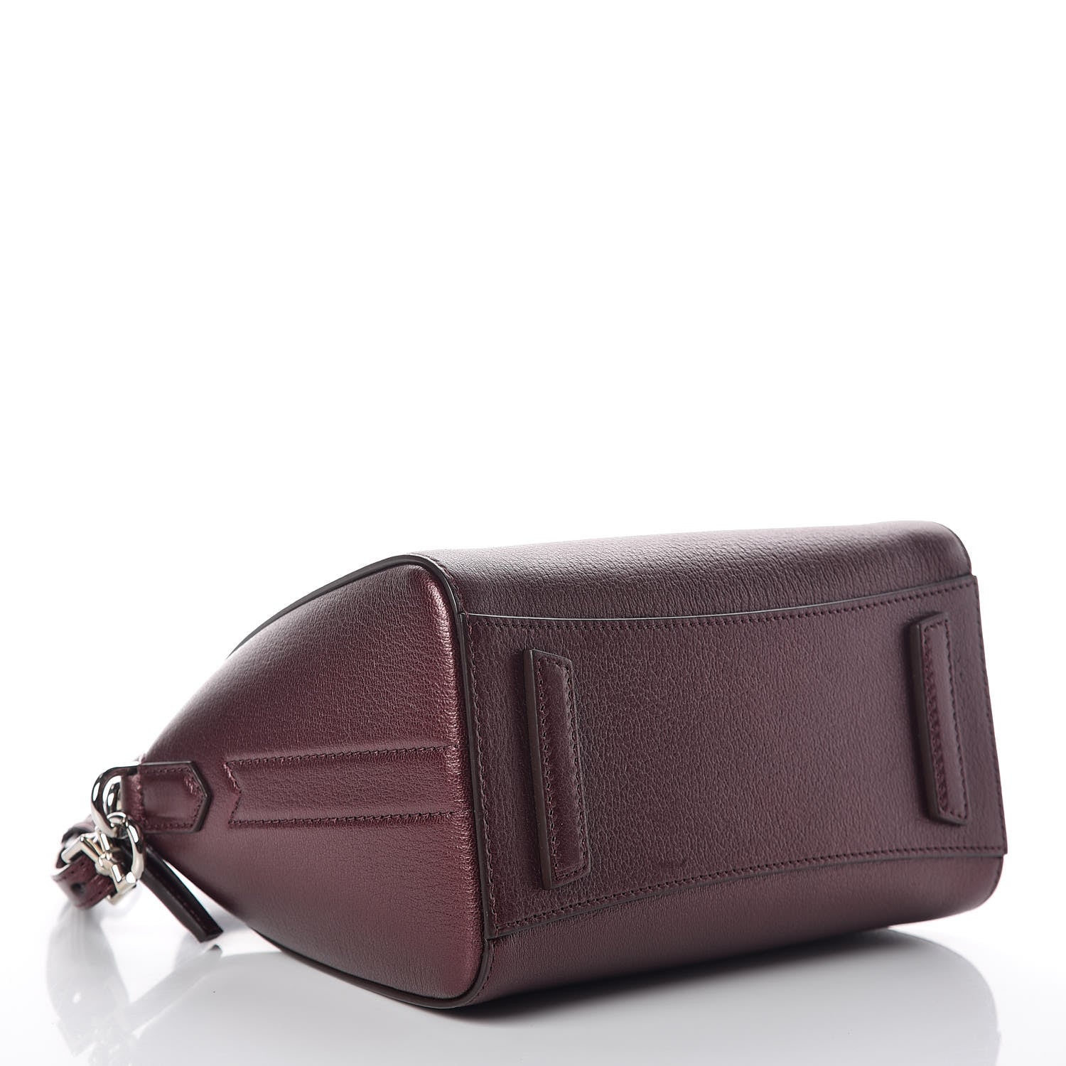 Givenchy Metallic Calfskin Mini Antigona Wine 4 of 10