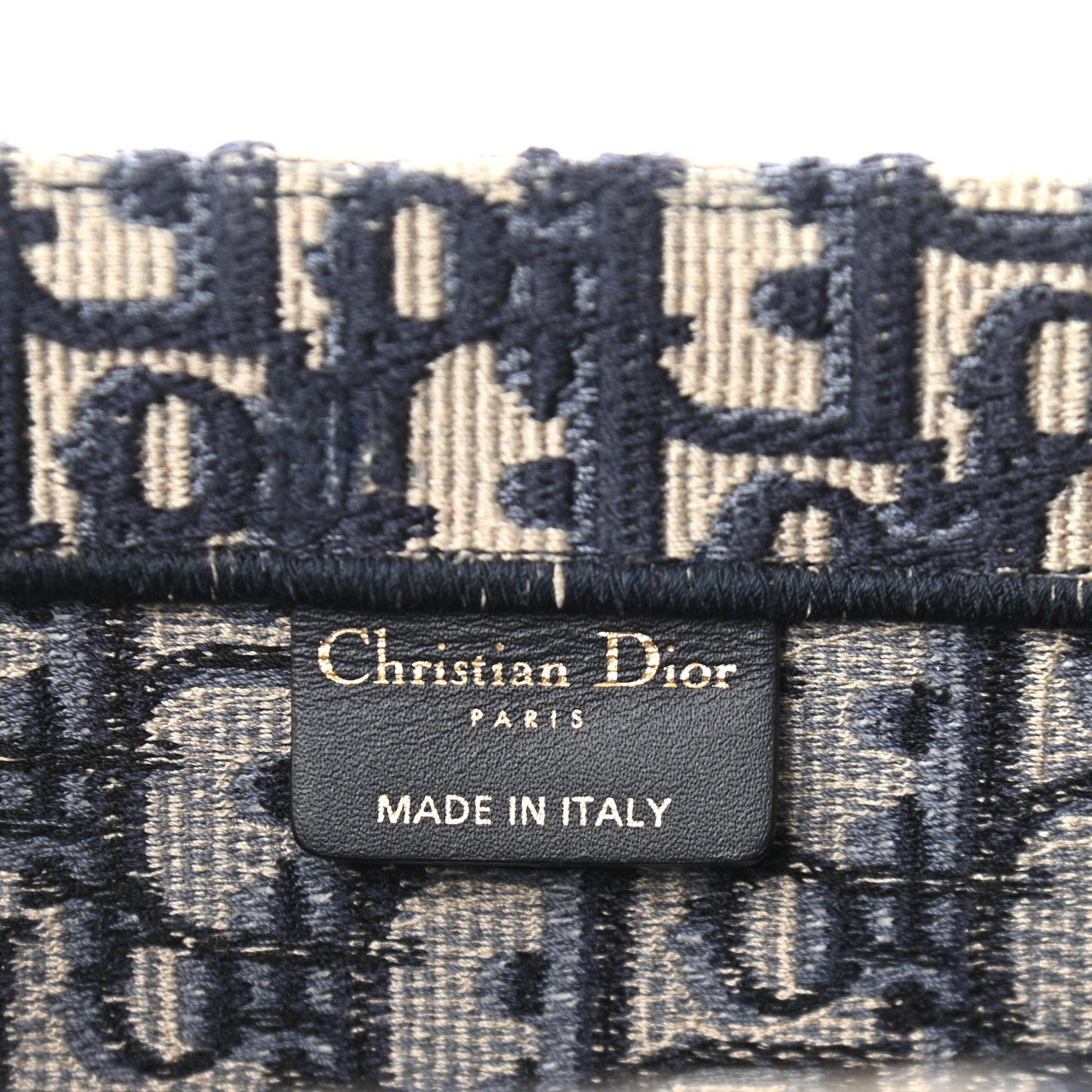 Christian Dior Oblique Book Tote Blue Multicolor 6 of 10